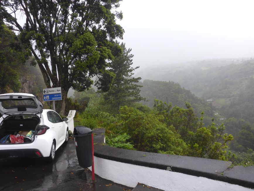 Warten bis der Regen aufhört