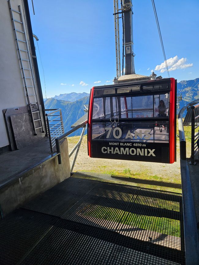 Kabine zum Aiguille du Midi 