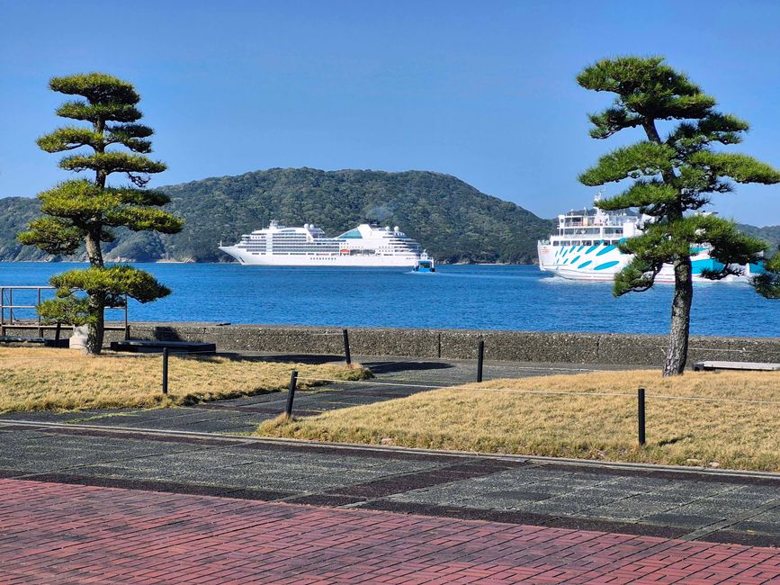 Blick aufs Meer von der Perlen-Insel Mikimoto