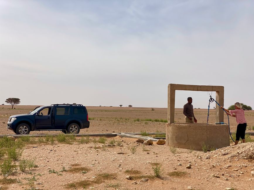 At about 10 meters deep there was water - clear and cool; in an emergency, we would have drunk it