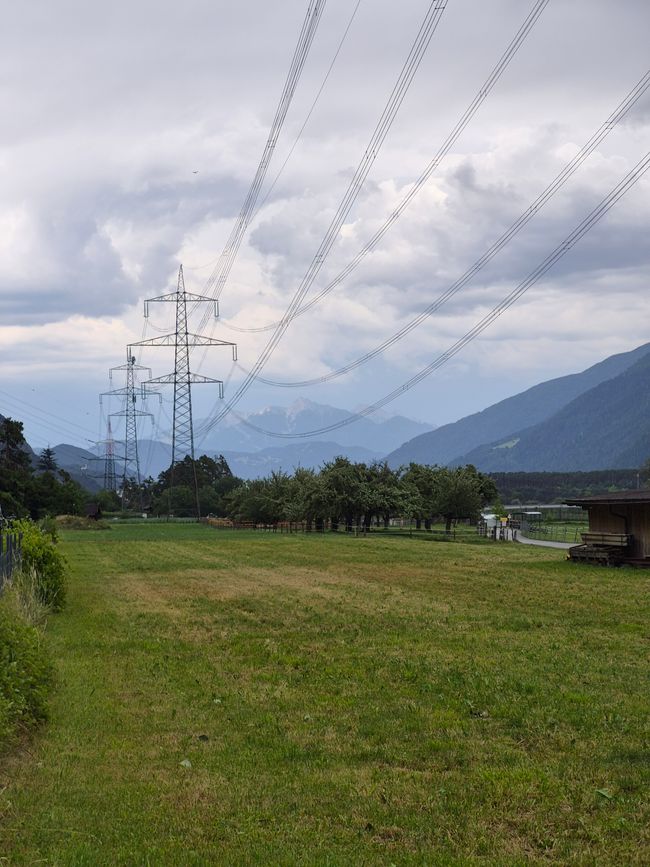 Blick auf die Berge 