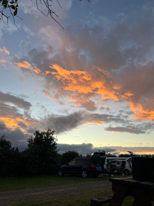 Sunset on the Campsite 