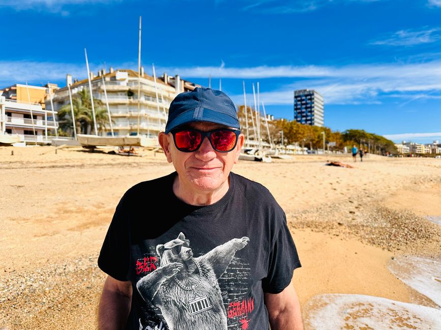 Sonne, Strand in Palamós und Ausruhen