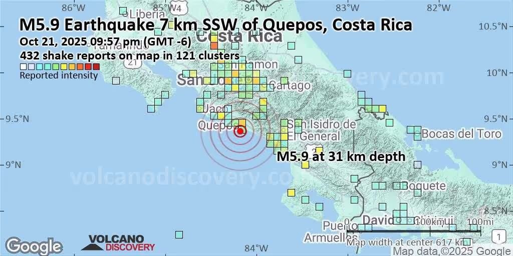 Erdbeben und sintflutartiger Regen