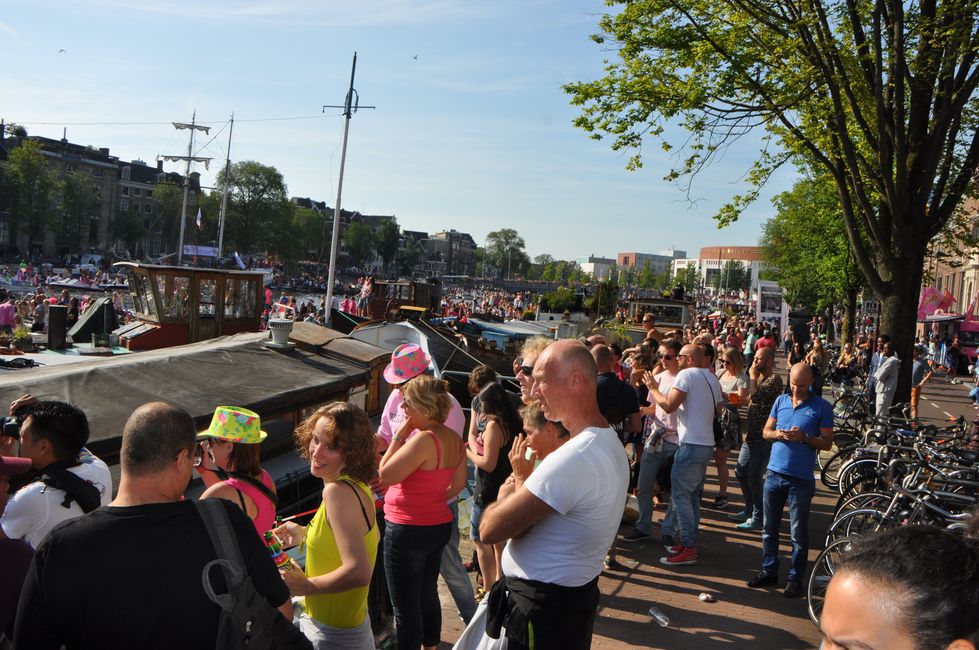 Prideday in Amsterdam im August 2015