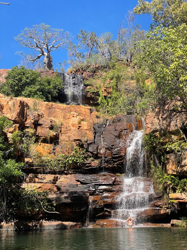 Douche dans la magnifique Galvans Gorge