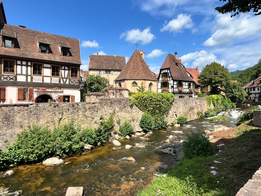 Kaysersberg mit dem Fluss