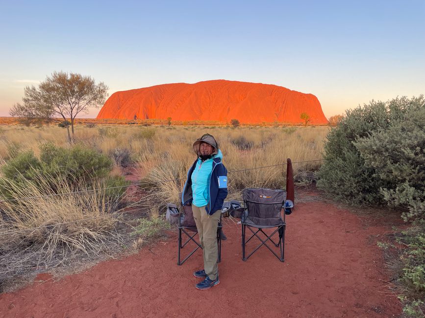 Uluru bei Sonnenuntergang 
