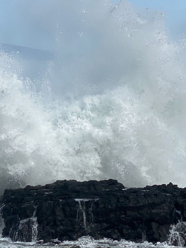 Die Wellen waren sehr intensiv