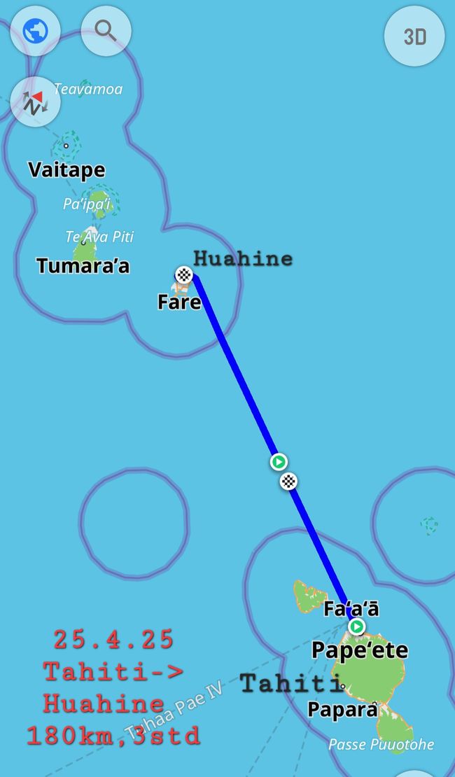 25.4.2025 Fähre nach Huahine