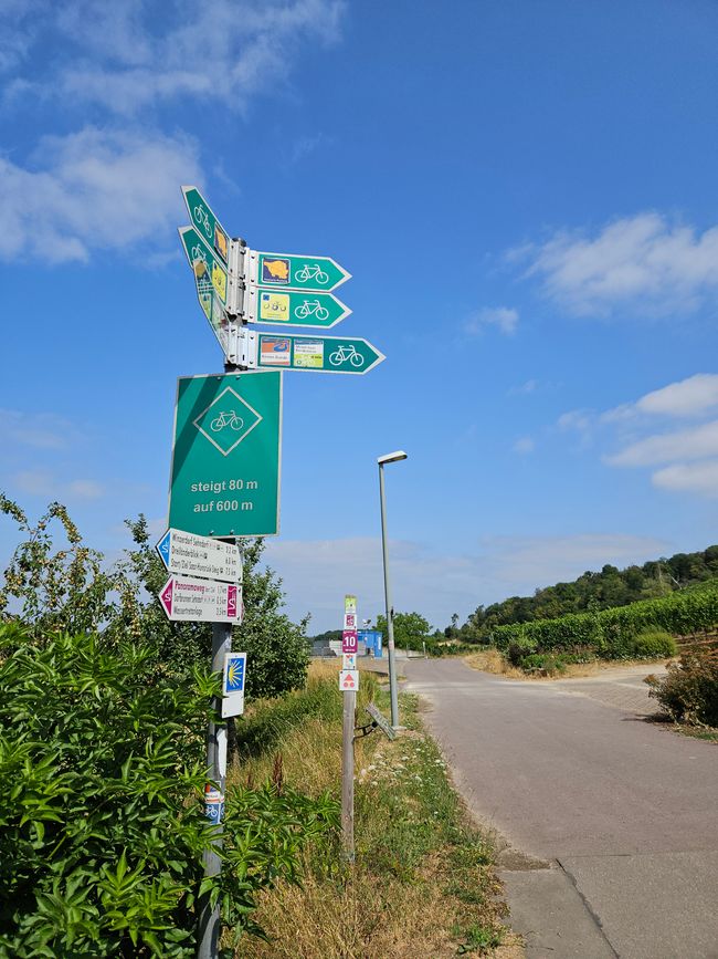 Avertissement sur le tronçon de route entre Perl et Merzig