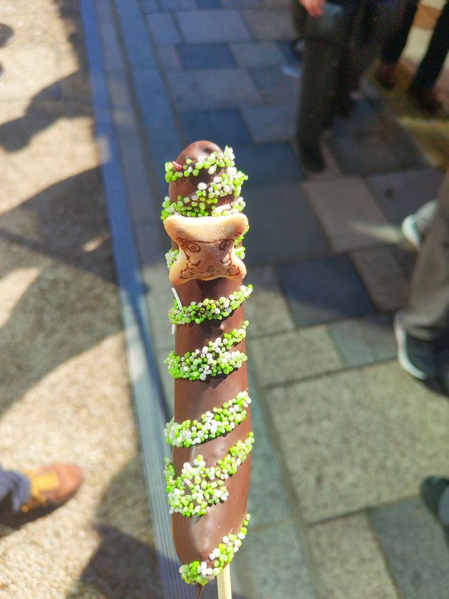 Leckere Schokobanane mit Streuseln
