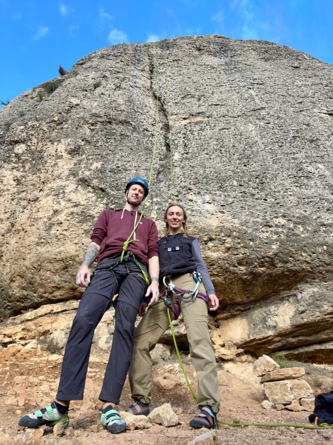 Endlich in Spanien, erstmal Klettern 🧗🏻‍♀️