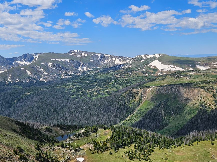 Rocky Mountains Nationalpark Ausblick von oben