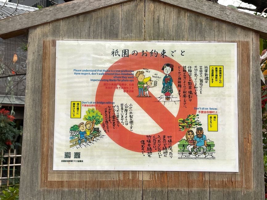 Verhaltensregeln, wenn man eine echte Geisha trifft