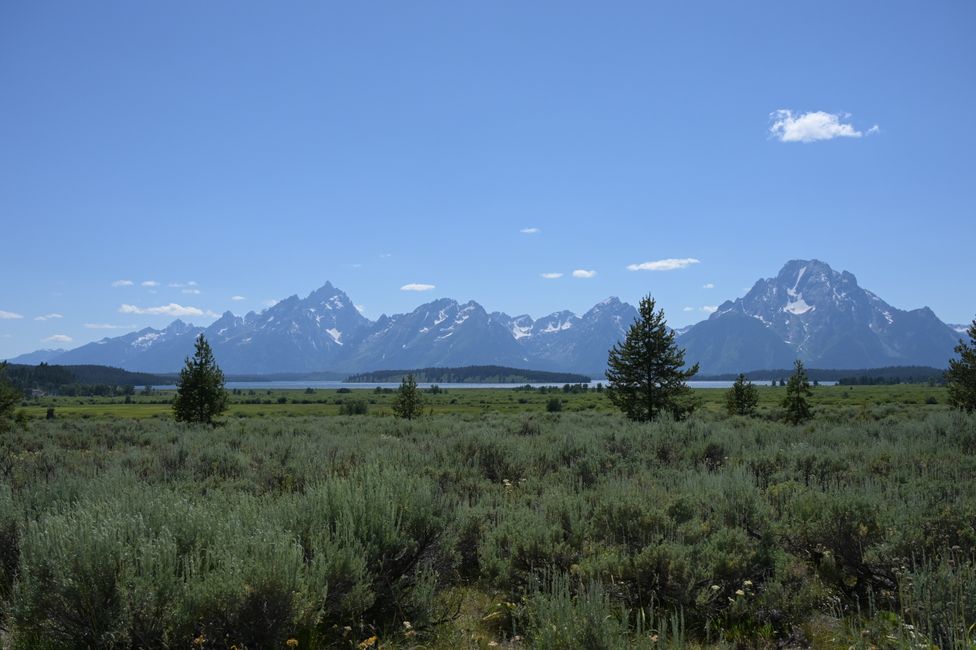 Blick zur Teton-Range