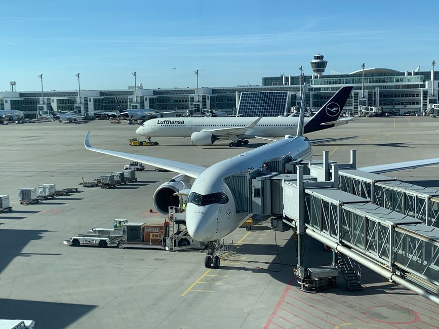 Our Airbus 350 at MUC