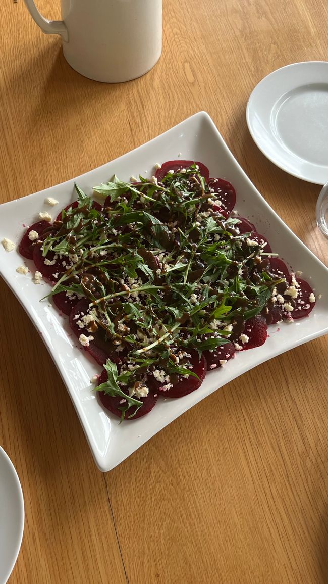 Entrante - Carpaccio de remolacha
