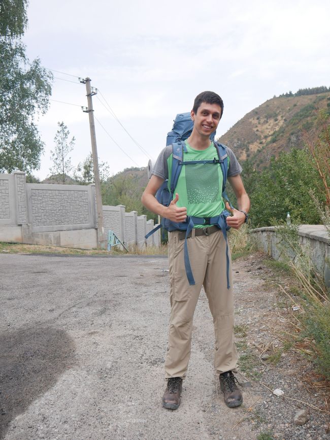 Attraversamento del Passo nel massiccio del Ile-Alatau