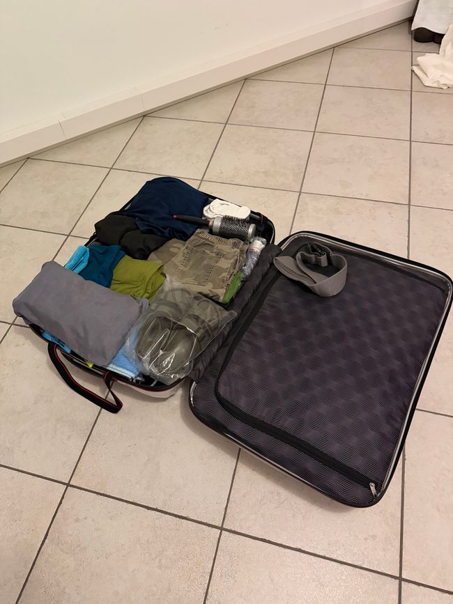 Koffer gepackt...gar nicht so einfach für 8 Monate und 4 Kontinente.