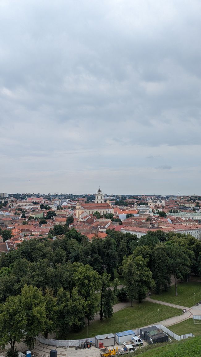 Blick von der Burgfestung über Vilnius 