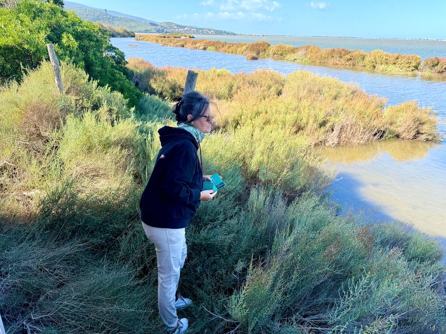 Icke mit dem Handy im Anschlag. Sie ist immer für einen Schnappschuss.