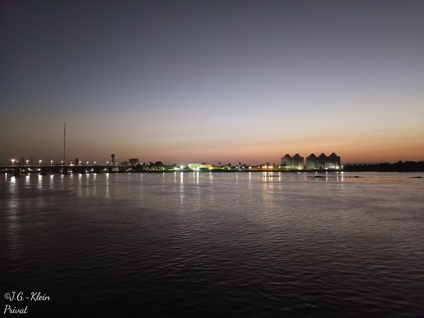 Sonnenuntergang auf dem Nil