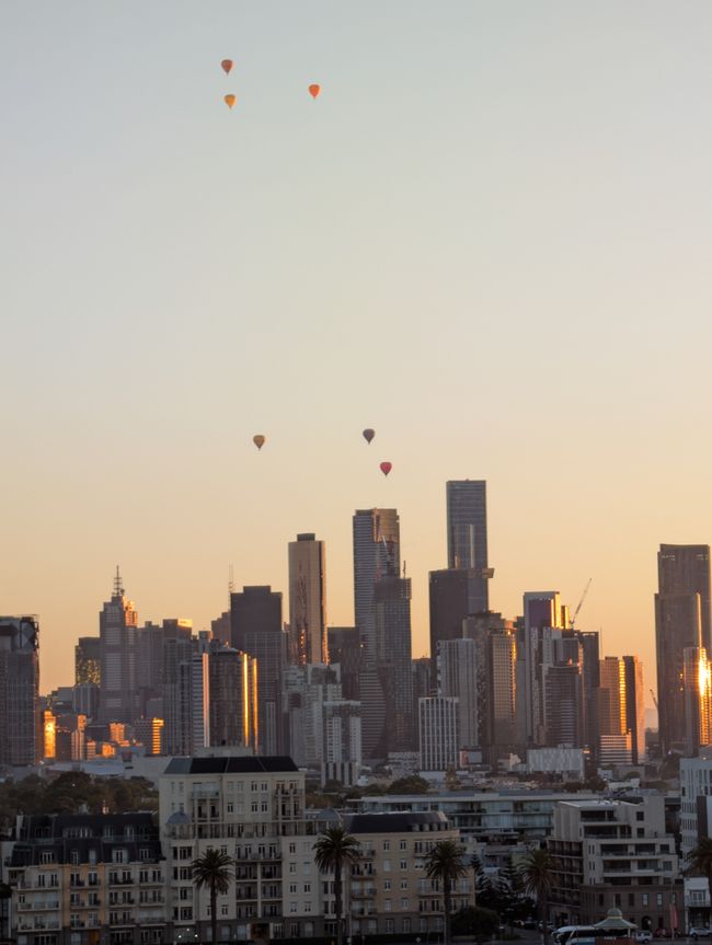 Melbourne Mit Heissluftballon