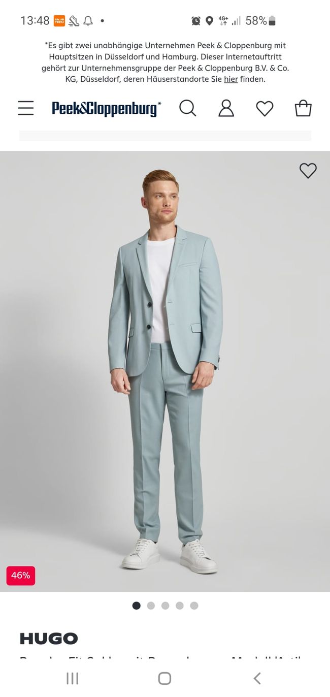 Hochzeitsoutfit sichergestellt