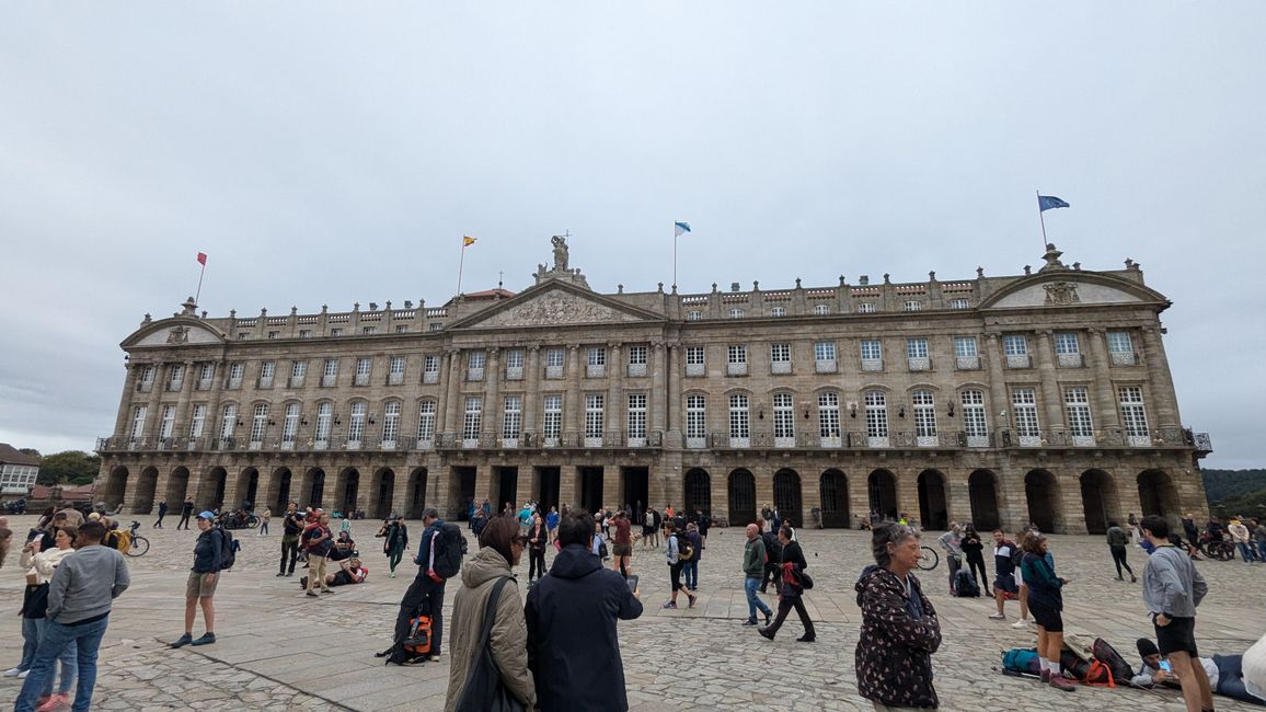 Thirteenth stage on the Camino Portugues from Padron to Santiago de Compostela