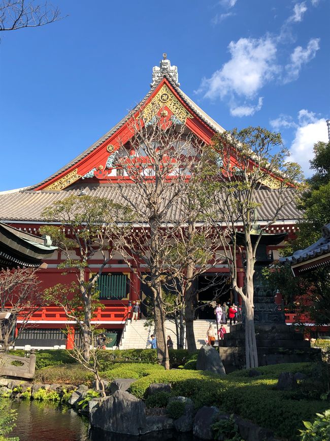 Die Sensoji-Tempelanlage ...