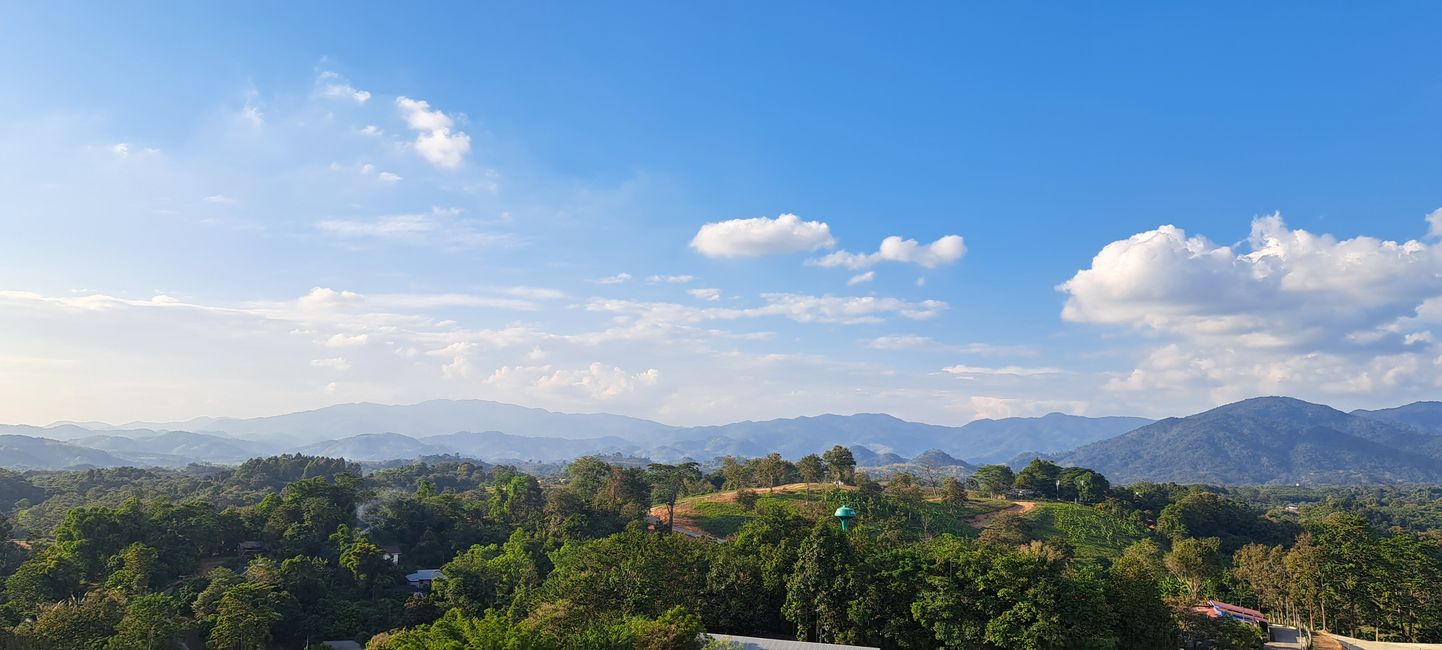 ...inklusive einer tollen Aussicht über Chiang Rai 