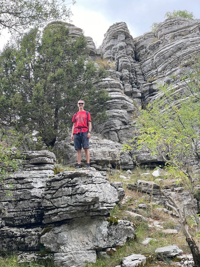 Stone forest along the way