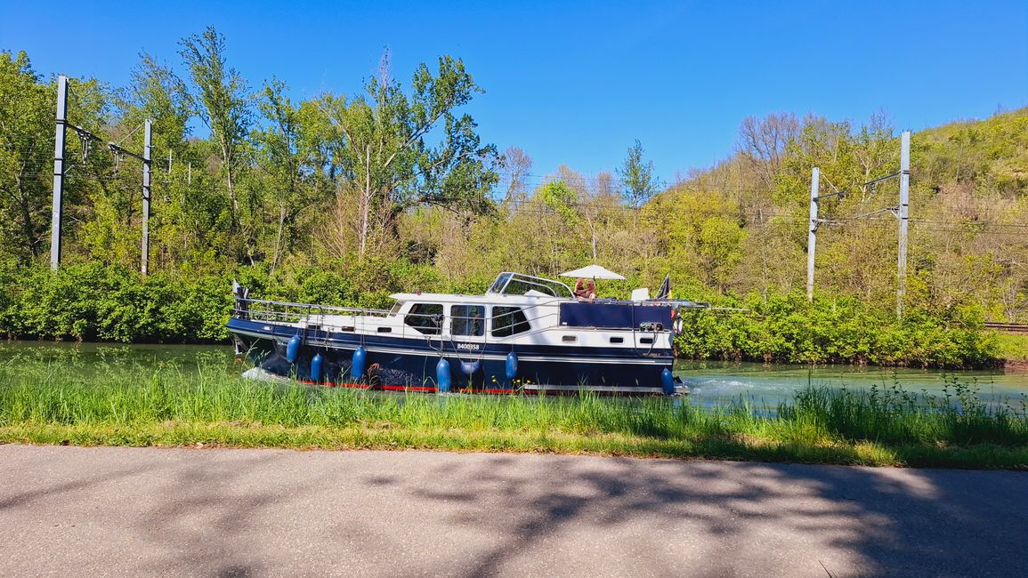 10km along the canal