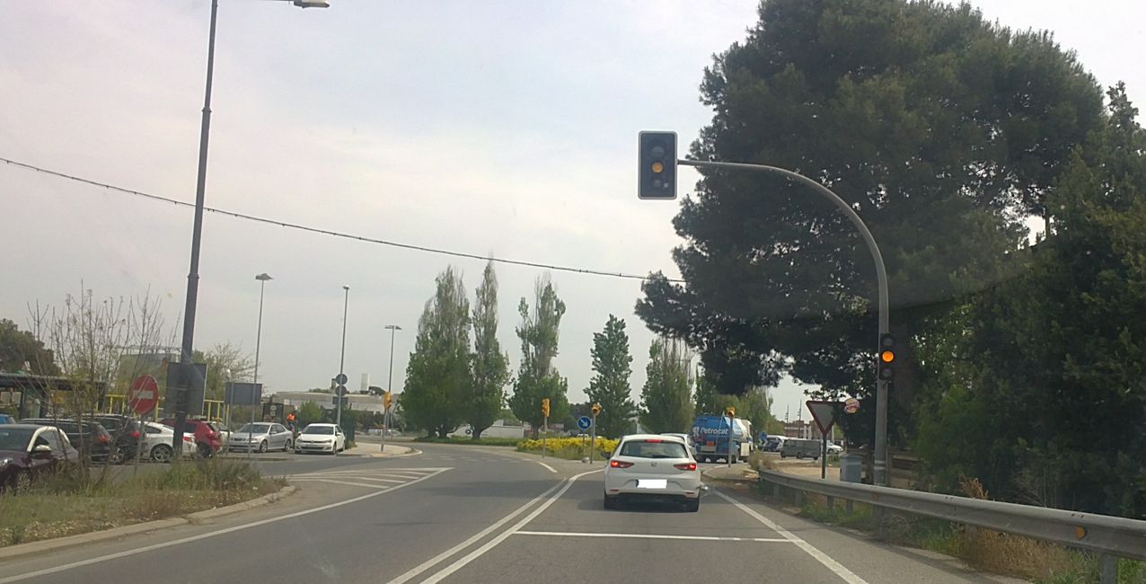 Foto dalla mia auto a Lleida (Catalogna, Spagna) (aprile 2019)