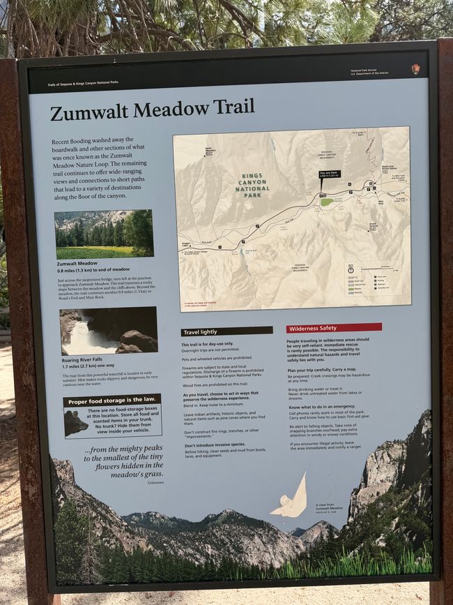 Dieser Trail fast am Ende des Canyons wurde uns empfohlen 