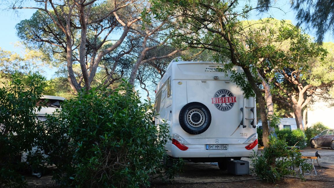 ...und wir hatten unseren Campingplatz in Olhã erreicht
