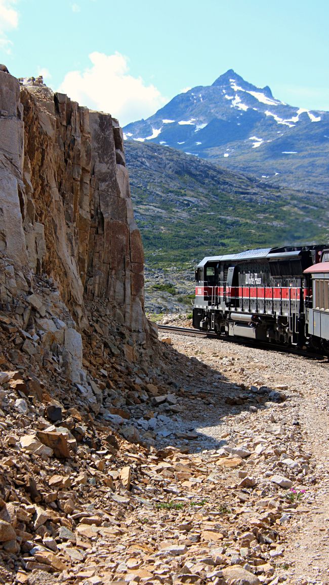 Etiqueta 22: ¡Rumbo a Alaska! Un deslizamiento de tierra, el White Pass y trenes largos