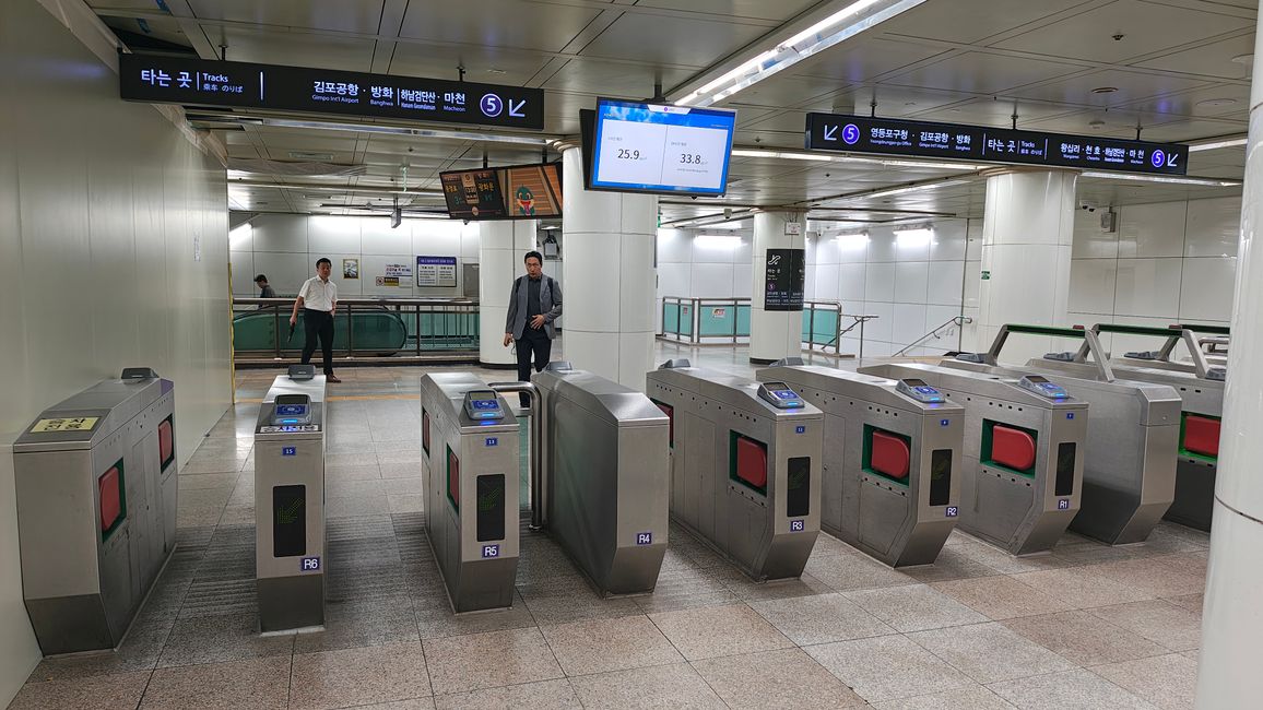 Schranken zur Metro ständig geöffnet