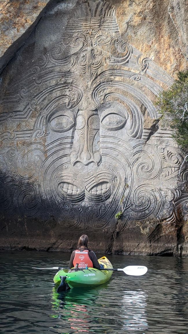 Ngātoroirangi Mine Bay Māori Rock Carving