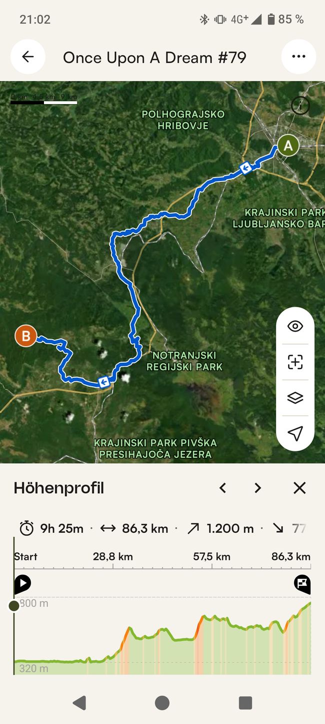 Maplibre | © komoot | Map data © OpenStreetMap Contributors