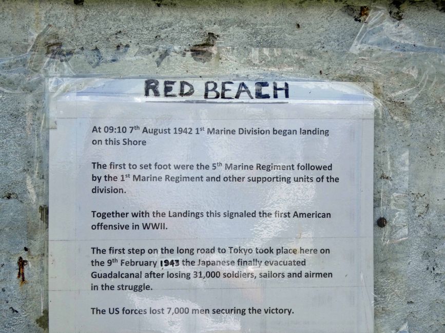Eine der ersten Landungen der Amerikaner