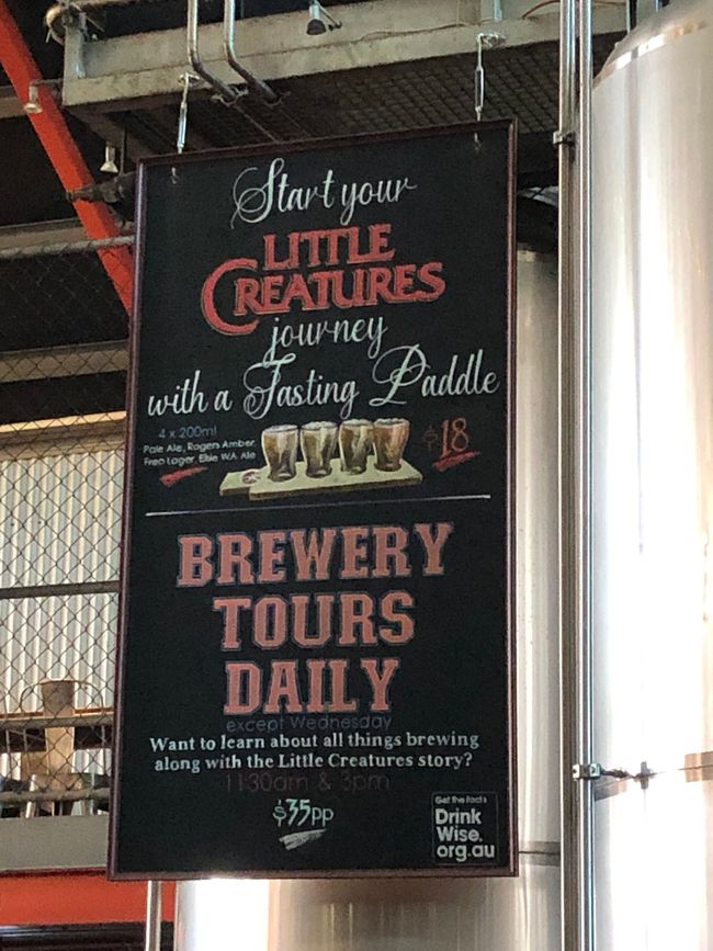 La Little Creatures Brewery directement au Fishing Boat Harbour