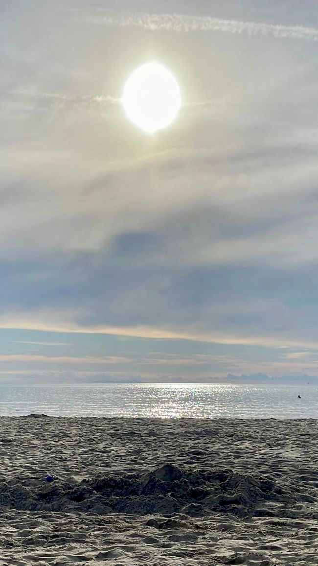 Abendstimmung am Strand.