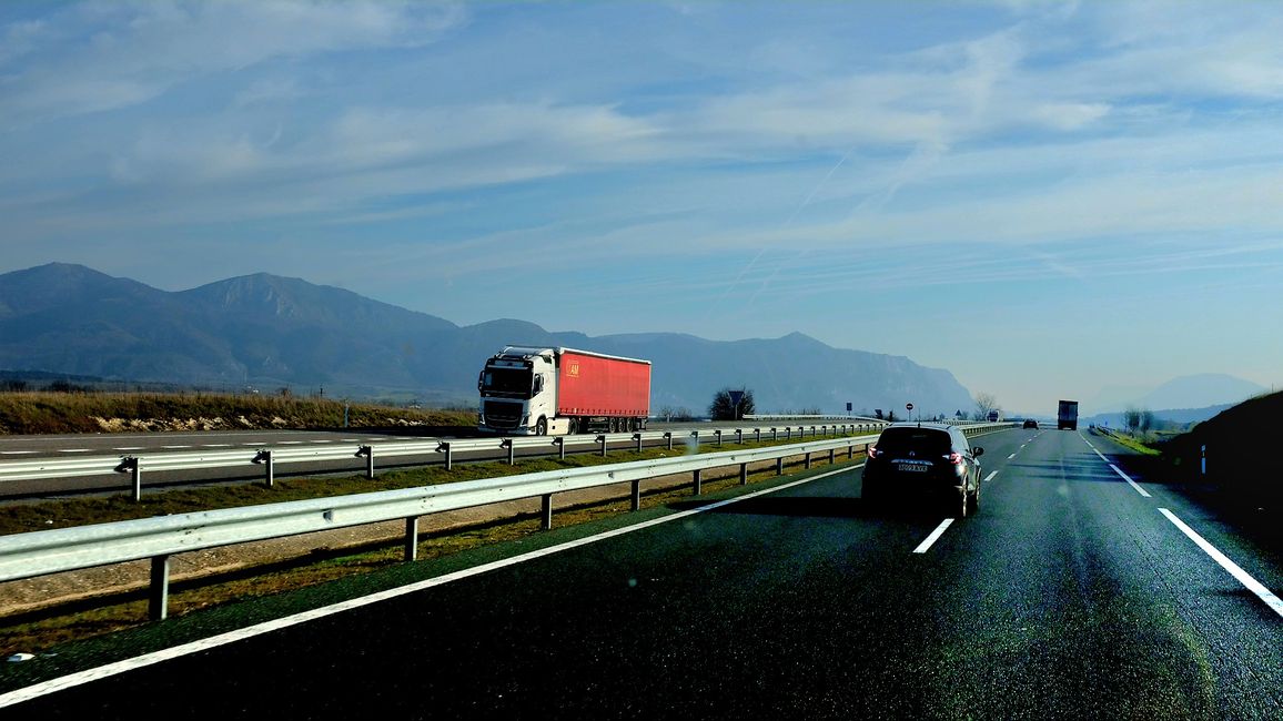 Auch von der Autobahn aus...