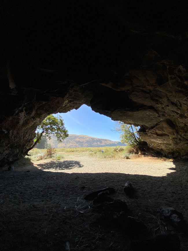 Cave in Okains Bay