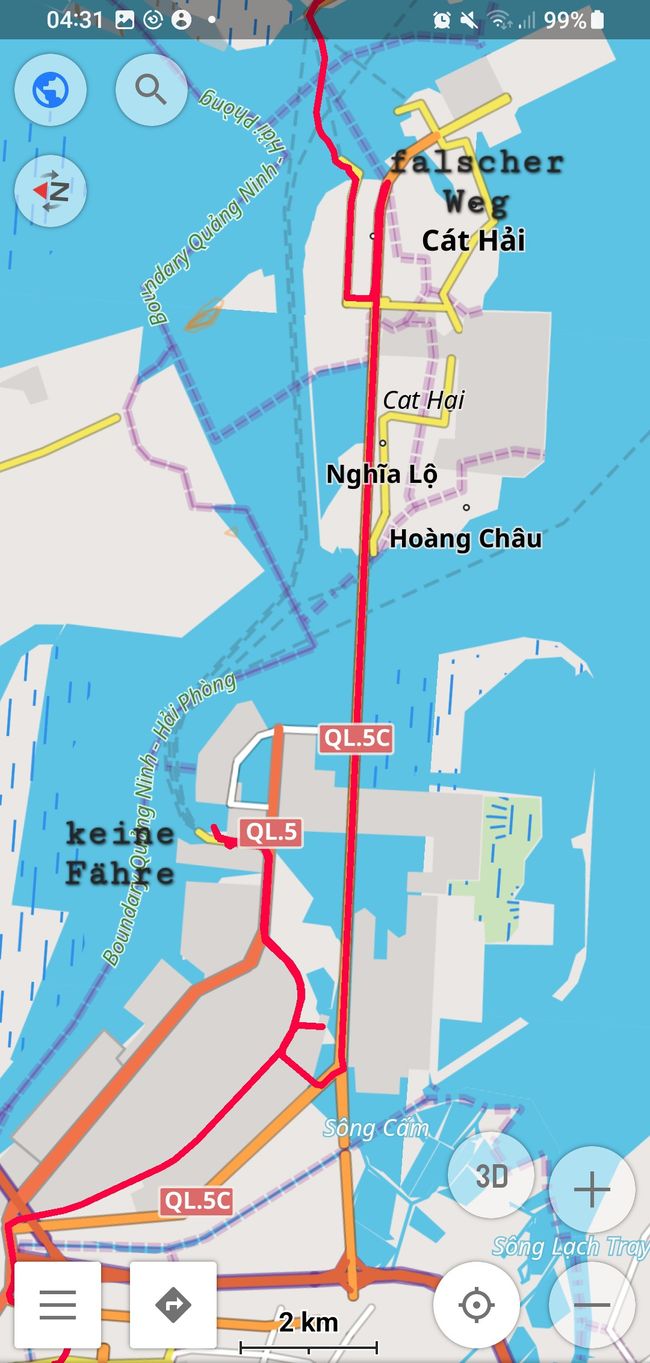 Il n'y a plus de ferry ici !
