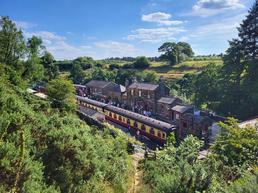 North Yorkshire Moors Railway from Pickering to Whitby - on the Hogwarts Express through Hogsmeade