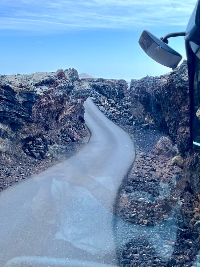 En el centro de visitantes de Timanfaya - aquí se obtiene una idea de la fuerza del volcanismo 