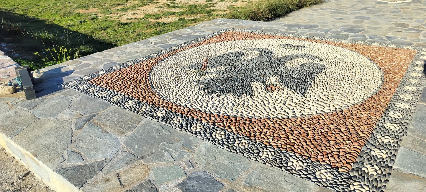 Bodengemälde zur Kirche